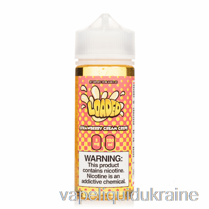 Vape Liquid Ukraine Strawberry Cream Crepe - Loaded E-Liquid - Ruthless Vapors - 120mL 0mg